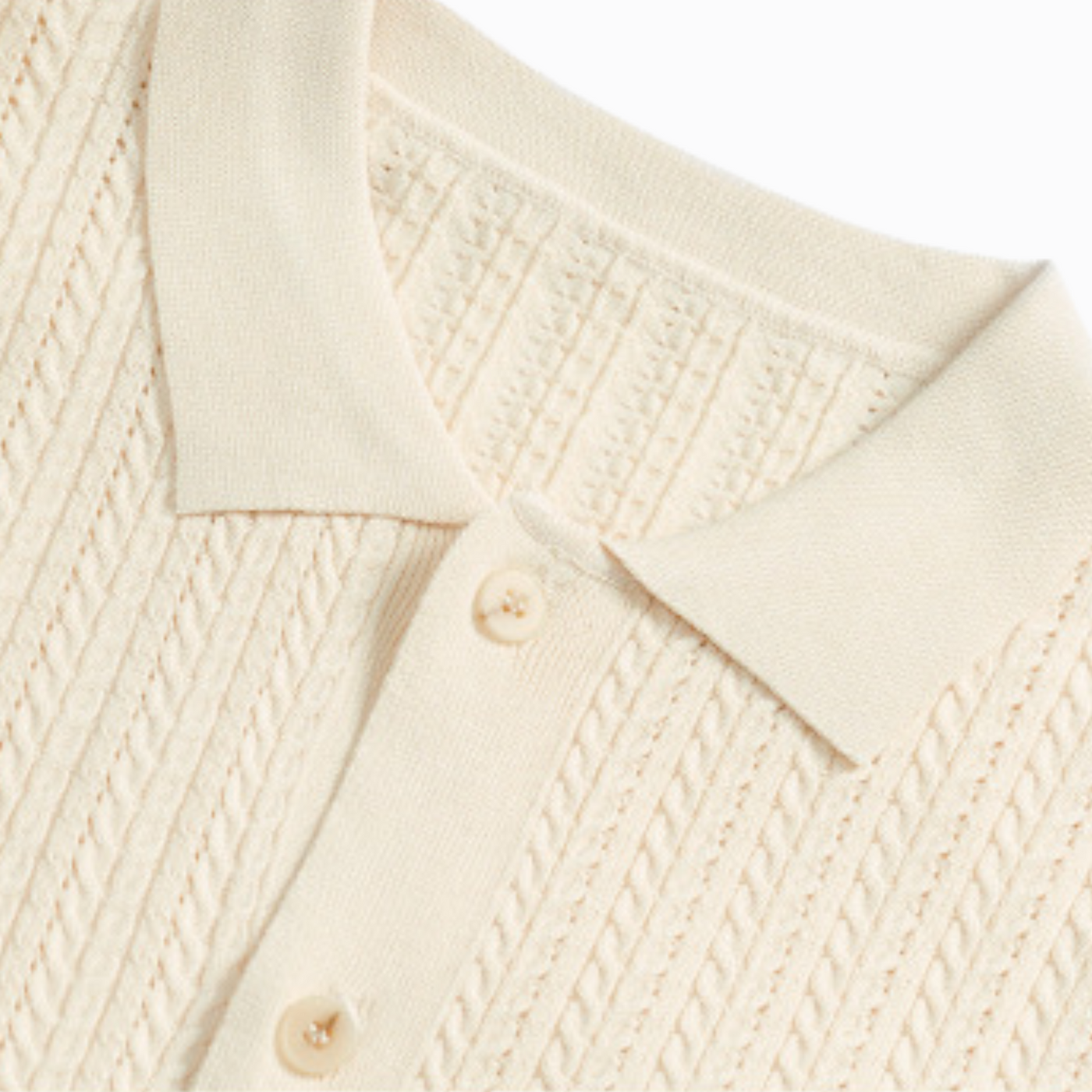 STICKAD PIKÉTRØYE - Beige